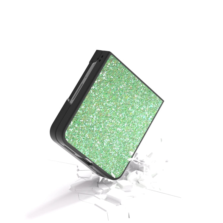 For Huawei nova Flip Black Frame Colorful Glitter Phone Case