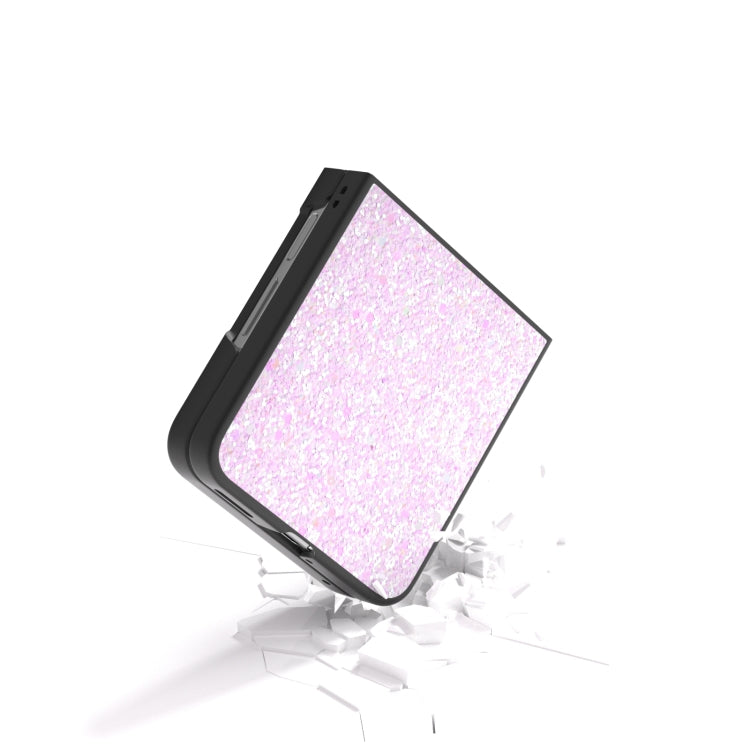 For Huawei nova Flip Black Frame Colorful Glitter Phone Case