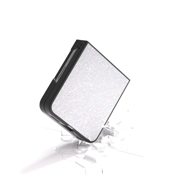 For Huawei nova Flip Black Frame Colorful Glitter Phone Case