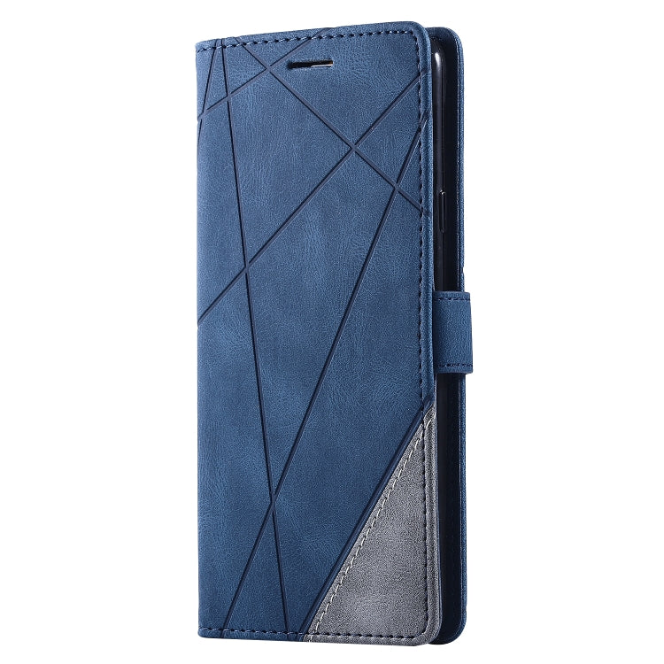 For Samsung Galaxy A20s Skin Feel Splicing Horizontal Flip Leather Case with Holder & Card Slots & Wallet & Photo Frame