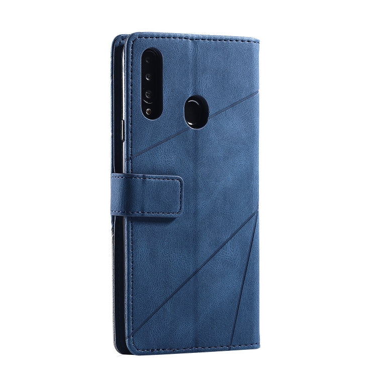 For Samsung Galaxy A20s Skin Feel Splicing Horizontal Flip Leather Case with Holder & Card Slots & Wallet & Photo Frame