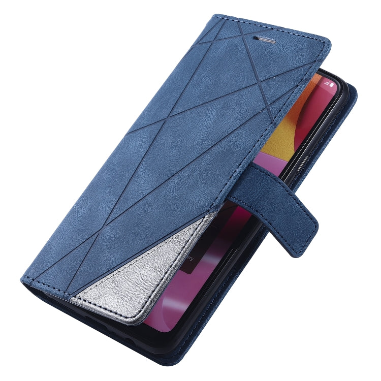 For Samsung Galaxy A20s Skin Feel Splicing Horizontal Flip Leather Case with Holder & Card Slots & Wallet & Photo Frame