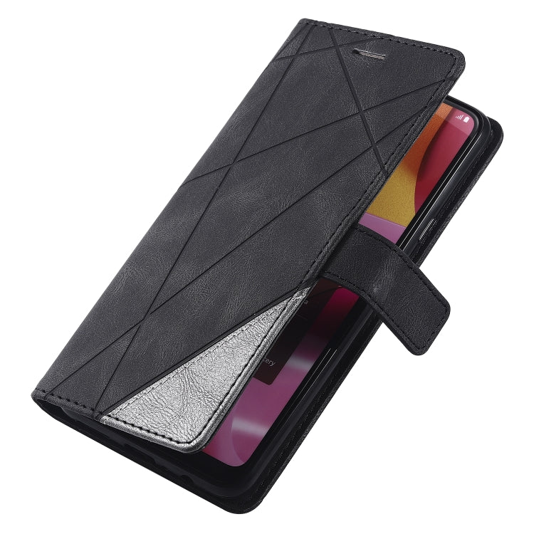 For Samsung Galaxy A20s Skin Feel Splicing Horizontal Flip Leather Case with Holder & Card Slots & Wallet & Photo Frame