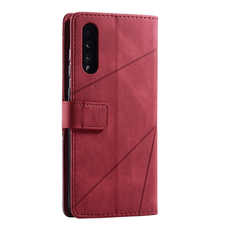 For Samsung Galaxy A70s Skin Feel Splicing Horizontal Flip Leather Case with Holder & Card Slots & Wallet & Photo Frame