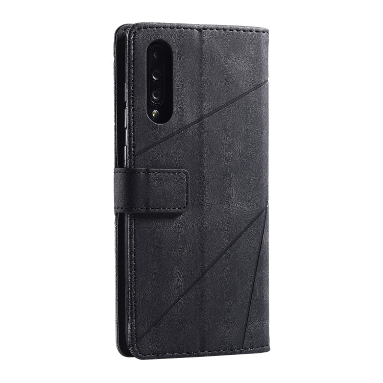 For Samsung Galaxy A70s Skin Feel Splicing Horizontal Flip Leather Case with Holder & Card Slots & Wallet & Photo Frame