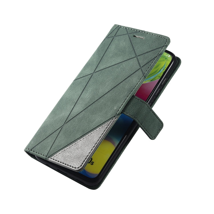 For Samsung Galaxy A70s Skin Feel Splicing Horizontal Flip Leather Case with Holder & Card Slots & Wallet & Photo Frame