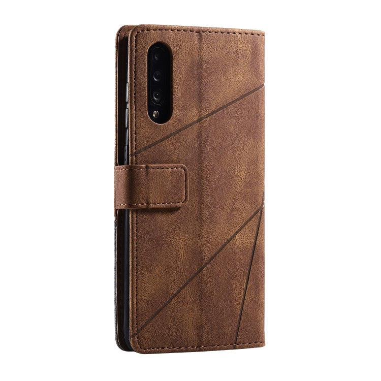 For Samsung Galaxy A70s Skin Feel Splicing Horizontal Flip Leather Case with Holder & Card Slots & Wallet & Photo Frame