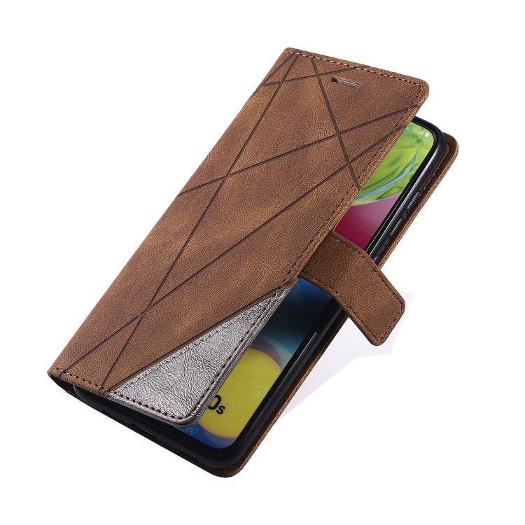 For Samsung Galaxy A70s Skin Feel Splicing Horizontal Flip Leather Case with Holder & Card Slots & Wallet & Photo Frame