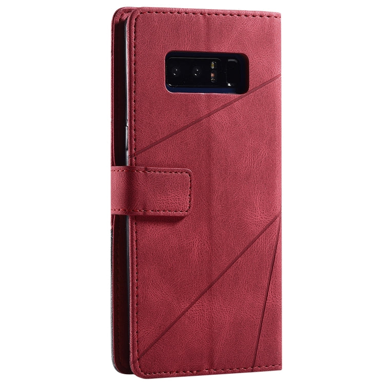 For Samsung Galaxy Note 8 Skin Feel Splicing Horizontal Flip Leather Case with Holder & Card Slots & Wallet & Photo Frame