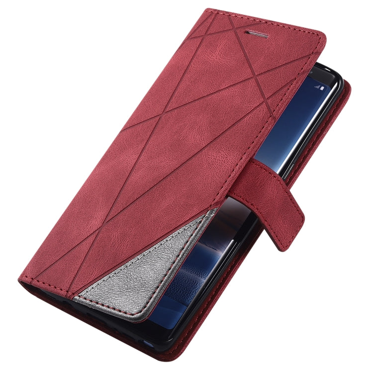 For Samsung Galaxy Note 8 Skin Feel Splicing Horizontal Flip Leather Case with Holder & Card Slots & Wallet & Photo Frame