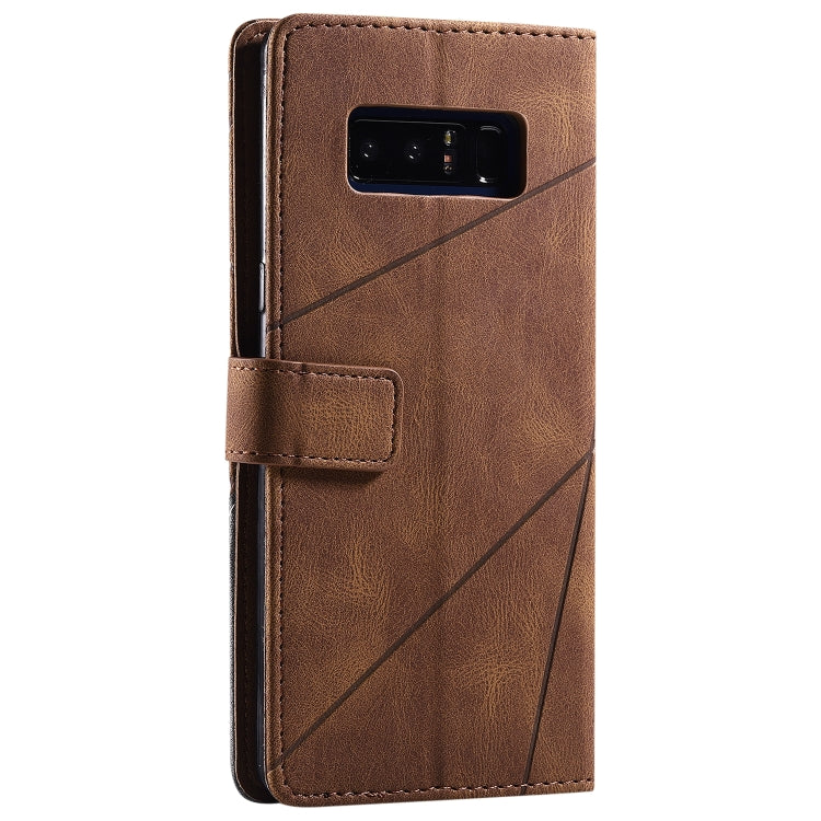 For Samsung Galaxy Note 8 Skin Feel Splicing Horizontal Flip Leather Case with Holder & Card Slots & Wallet & Photo Frame