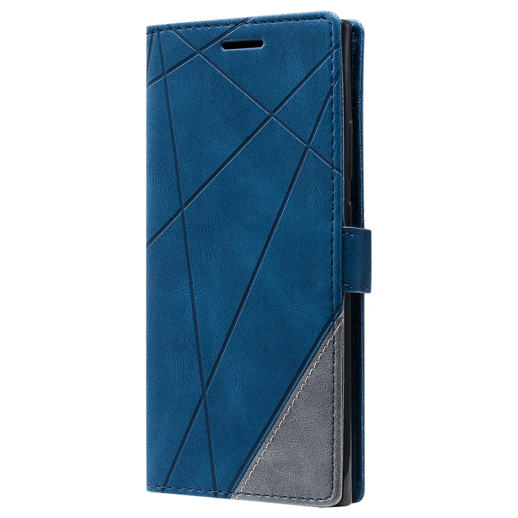 For Samsung Galaxy Note20 Ultra Skin Feel Splicing Horizontal Flip Leather Case with Holder & Card Slots & Wallet & Photo Frame