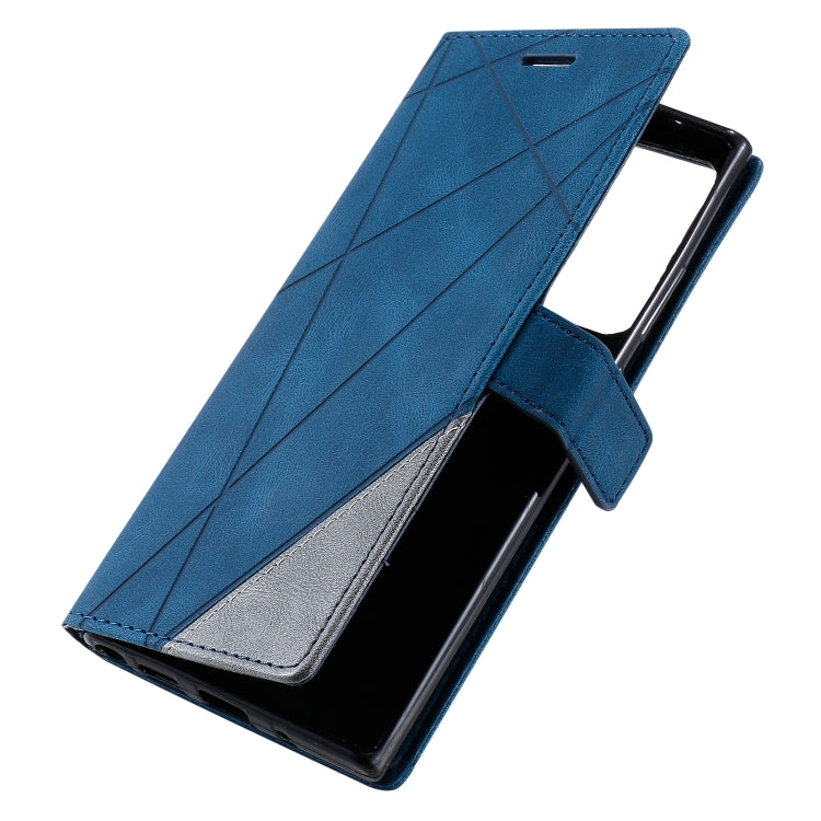 For Samsung Galaxy Note20 Ultra Skin Feel Splicing Horizontal Flip Leather Case with Holder & Card Slots & Wallet & Photo Frame