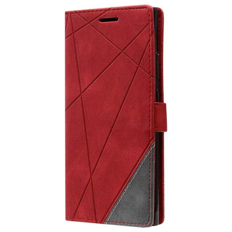 For Samsung Galaxy Note20 Ultra Skin Feel Splicing Horizontal Flip Leather Case with Holder & Card Slots & Wallet & Photo Frame