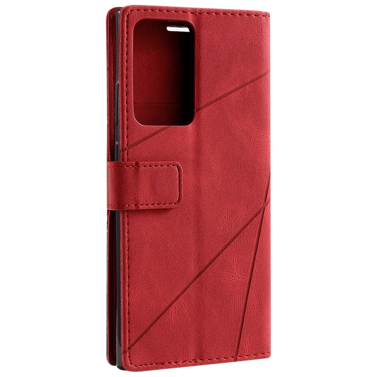 For Samsung Galaxy Note20 Ultra Skin Feel Splicing Horizontal Flip Leather Case with Holder & Card Slots & Wallet & Photo Frame