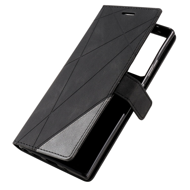For Samsung Galaxy Note20 Ultra Skin Feel Splicing Horizontal Flip Leather Case with Holder & Card Slots & Wallet & Photo Frame