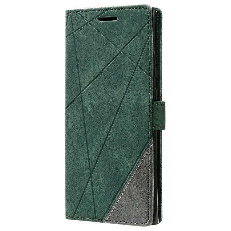 For Samsung Galaxy Note20 Ultra Skin Feel Splicing Horizontal Flip Leather Case with Holder & Card Slots & Wallet & Photo Frame