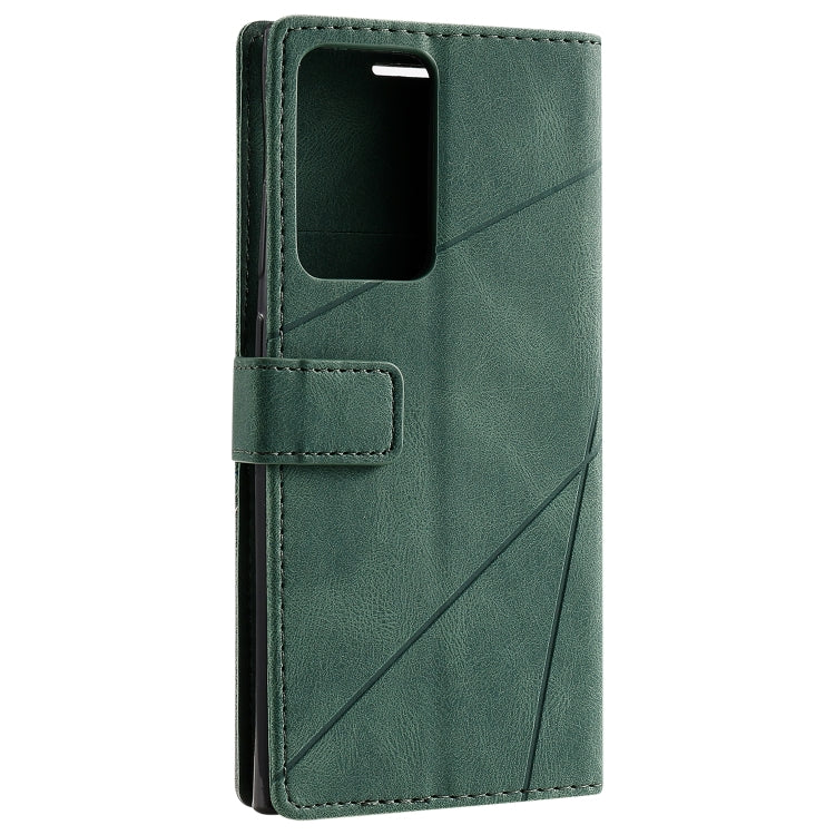 For Samsung Galaxy Note20 Ultra Skin Feel Splicing Horizontal Flip Leather Case with Holder & Card Slots & Wallet & Photo Frame