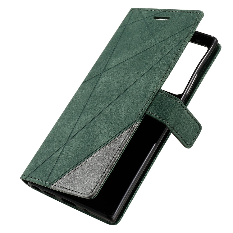 For Samsung Galaxy Note20 Ultra Skin Feel Splicing Horizontal Flip Leather Case with Holder & Card Slots & Wallet & Photo Frame