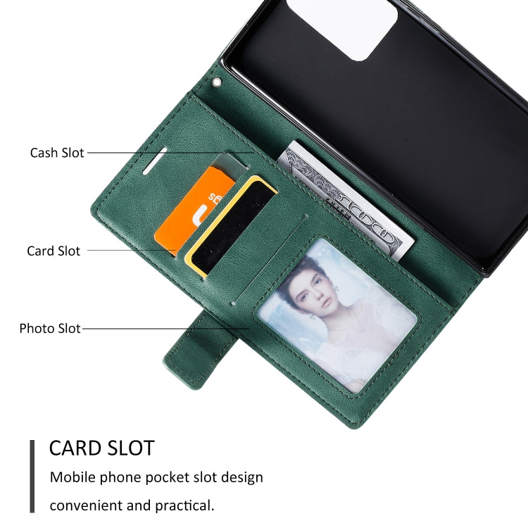 For Samsung Galaxy Note20 Ultra Skin Feel Splicing Horizontal Flip Leather Case with Holder & Card Slots & Wallet & Photo Frame