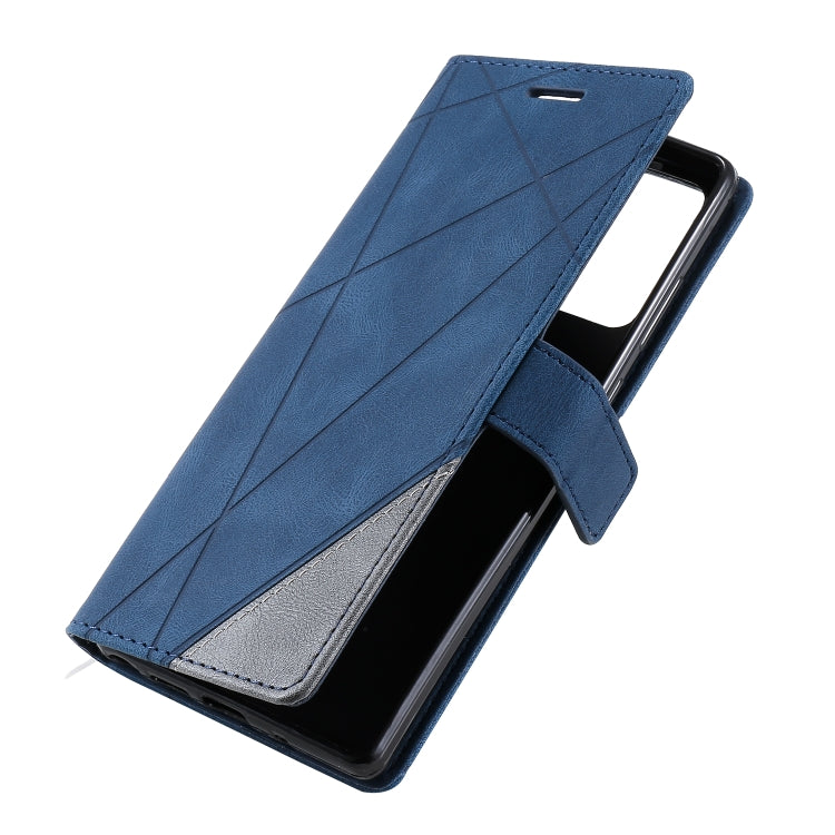 For Samsung Galaxy Note20 Skin Feel Splicing Horizontal Flip Leather Case with Holder & Card Slots & Wallet & Photo Frame