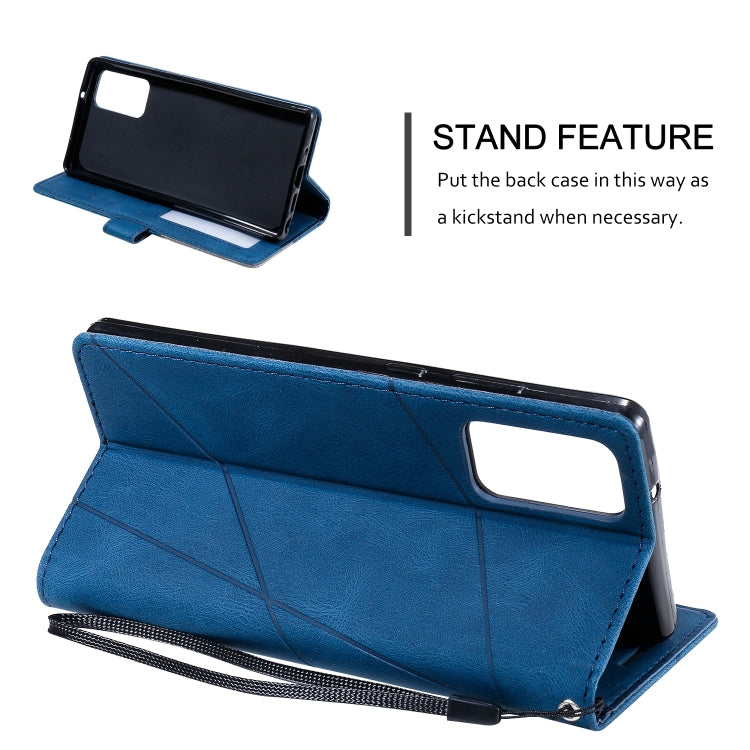 For Samsung Galaxy Note20 Skin Feel Splicing Horizontal Flip Leather Case with Holder & Card Slots & Wallet & Photo Frame