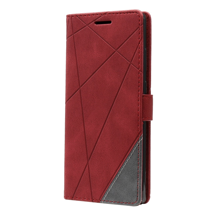 For Samsung Galaxy Note20 Skin Feel Splicing Horizontal Flip Leather Case with Holder & Card Slots & Wallet & Photo Frame