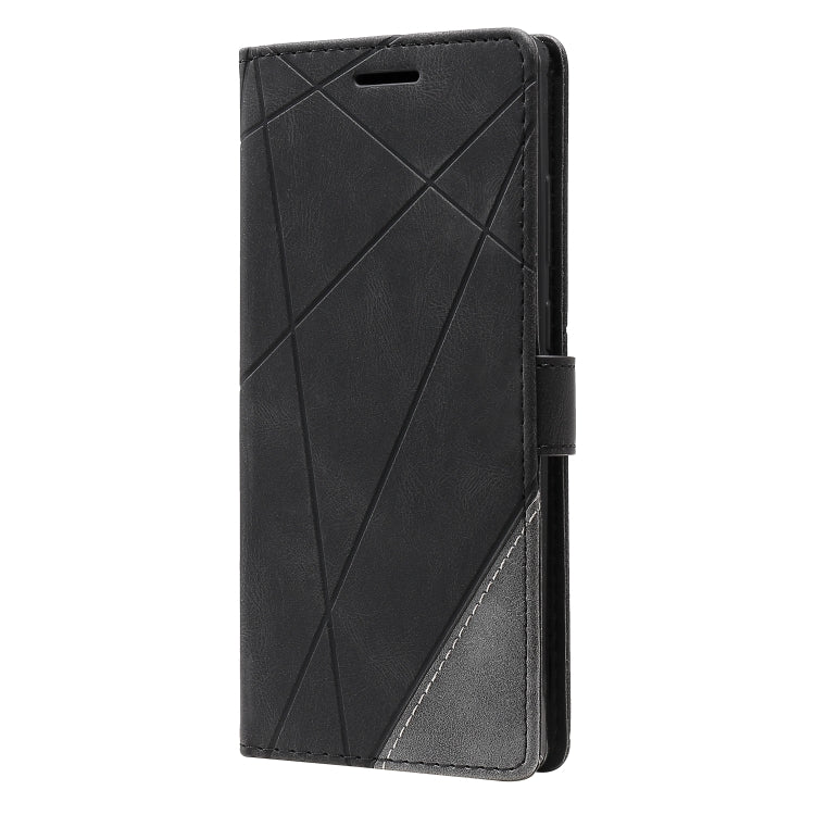 For Samsung Galaxy Note20 Skin Feel Splicing Horizontal Flip Leather Case with Holder & Card Slots & Wallet & Photo Frame
