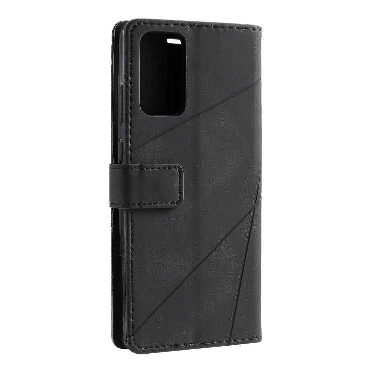 For Samsung Galaxy Note20 Skin Feel Splicing Horizontal Flip Leather Case with Holder & Card Slots & Wallet & Photo Frame
