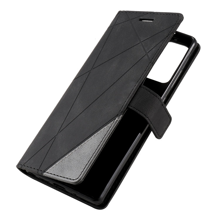 For Samsung Galaxy Note20 Skin Feel Splicing Horizontal Flip Leather Case with Holder & Card Slots & Wallet & Photo Frame