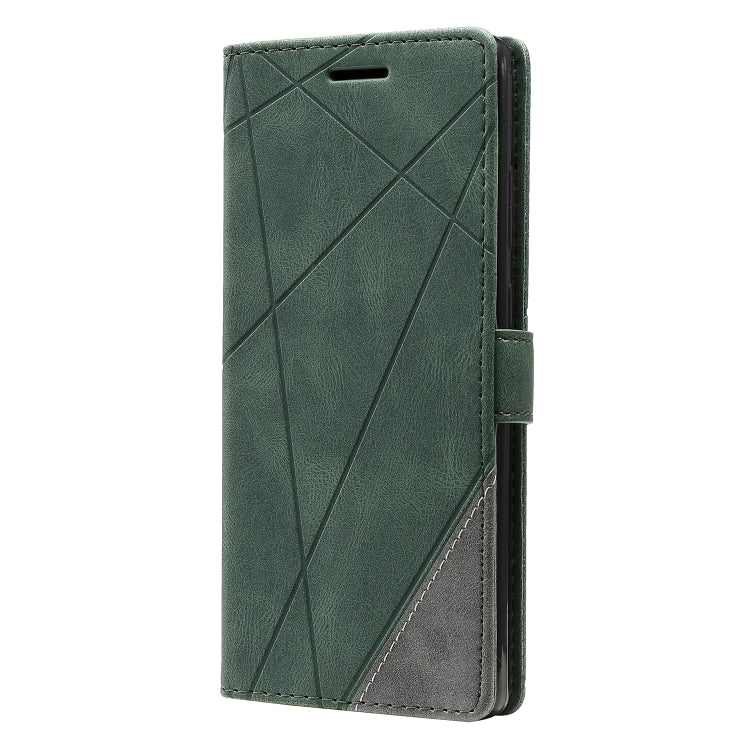 For Samsung Galaxy Note20 Skin Feel Splicing Horizontal Flip Leather Case with Holder & Card Slots & Wallet & Photo Frame