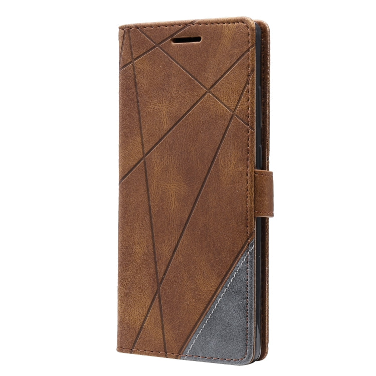For Samsung Galaxy Note20 Skin Feel Splicing Horizontal Flip Leather Case with Holder & Card Slots & Wallet & Photo Frame
