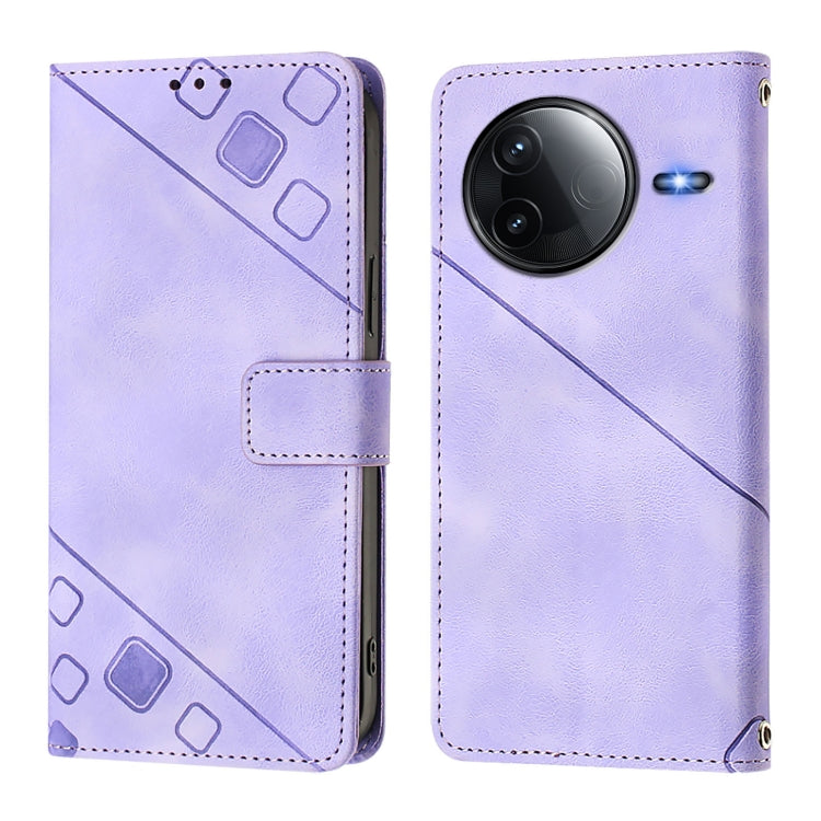 For Redmi K80 5G / K80 Pro 5G Skin-feel Embossed Leather Phone Case