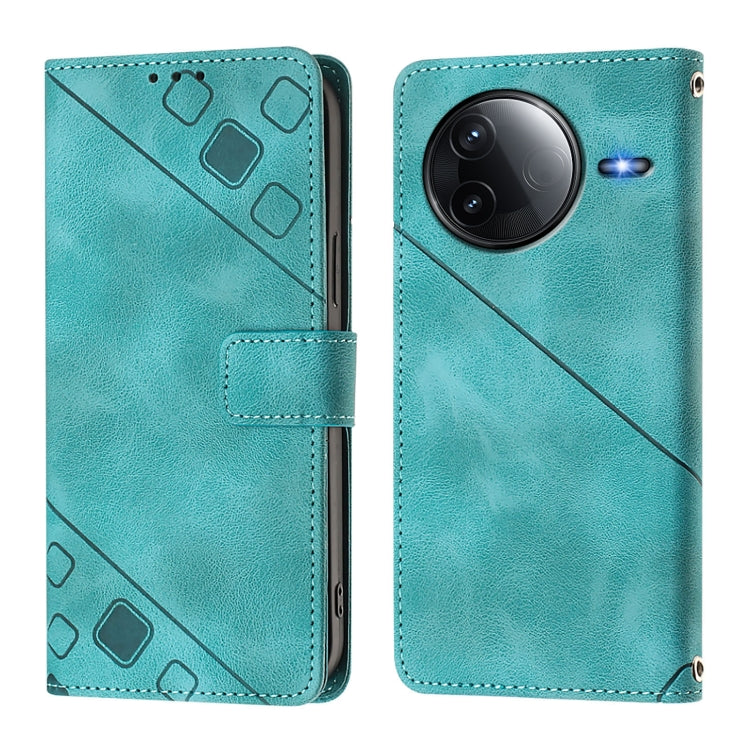 For Redmi K80 5G / K80 Pro 5G Skin-feel Embossed Leather Phone Case