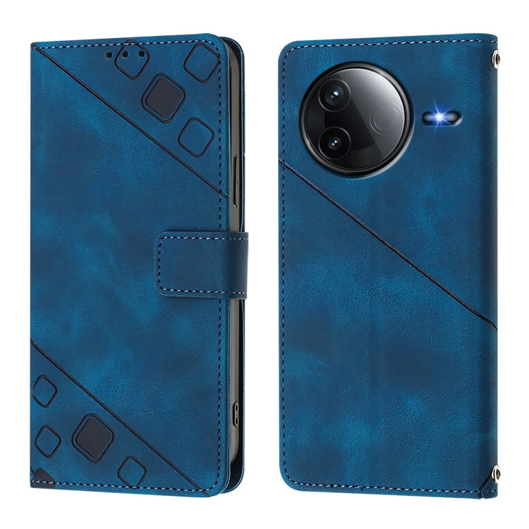 For Redmi K80 5G / K80 Pro 5G Skin-feel Embossed Leather Phone Case