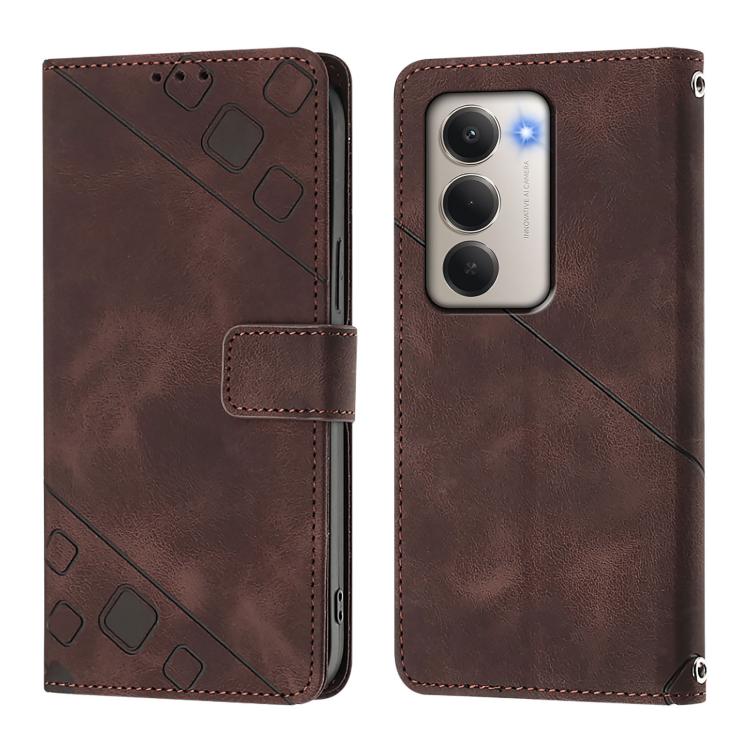 For Redmi 15 5G / 4G EU 171mm Skin-feel Embossed Leather Phone Case
