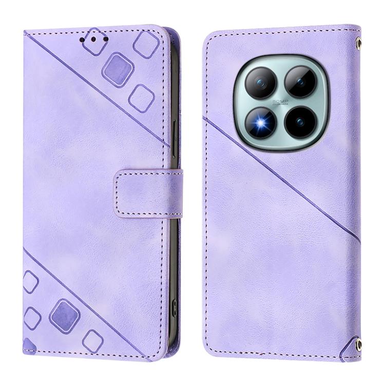 For Redmi Note 15 Pro+ 5G Global 163.3mm Skin-feel Embossed Leather Phone Case