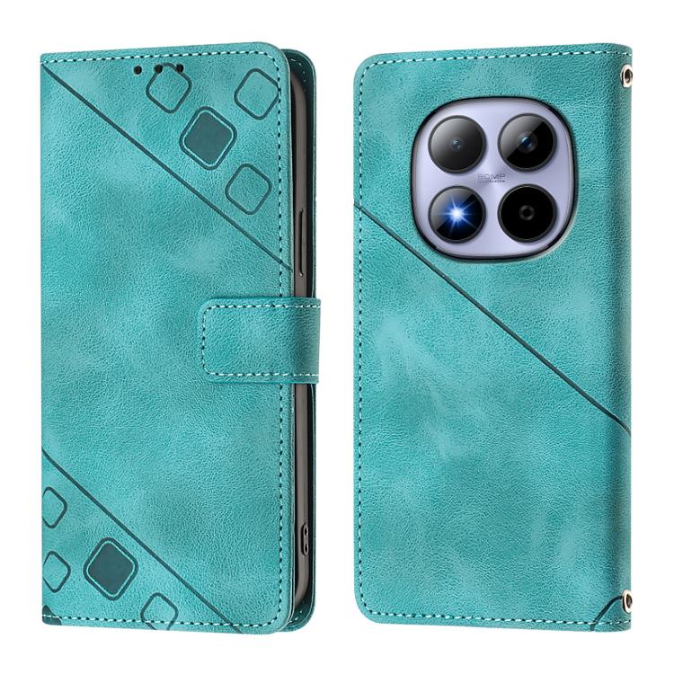 For Redmi Note 15 Pro 5G Global 163.6mm Skin-feel Embossed Leather Phone Case