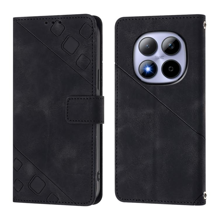 For Redmi Note 15 Pro 5G Global 163.6mm Skin-feel Embossed Leather Phone Case