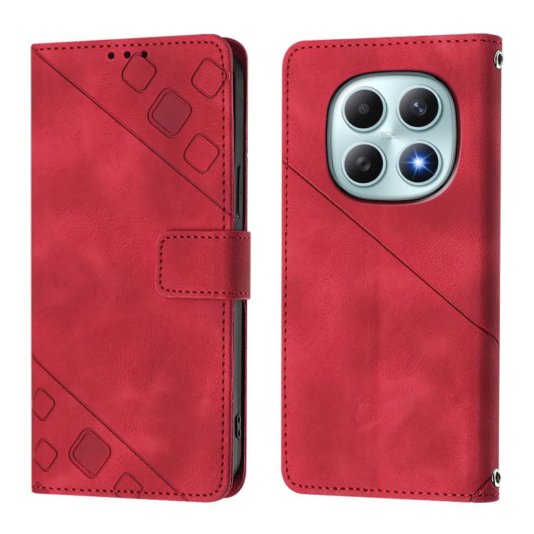 For Redmi Note 15 4G / 5G Global 164mm Skin-feel Embossed Leather Phone Case