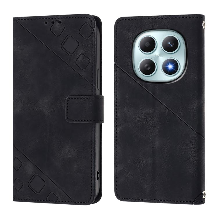 For Redmi Note 15 4G / 5G Global 164mm Skin-feel Embossed Leather Phone Case