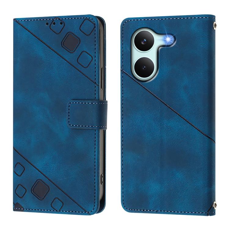 For Redmi Turbo 5 5G Global / Poco X8 Pro Skin-feel Embossed Leather Phone Case