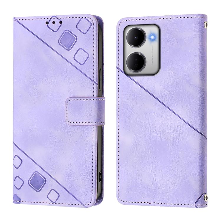 For Redmi 15a 5G Global Skin-feel Embossed Leather Phone Case
