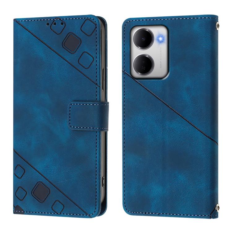 For Redmi 15a 5G Global Skin-feel Embossed Leather Phone Case