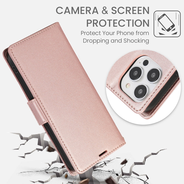 For iPhone 11 Side Buckle RFID Anti-theft Leather Phone Case