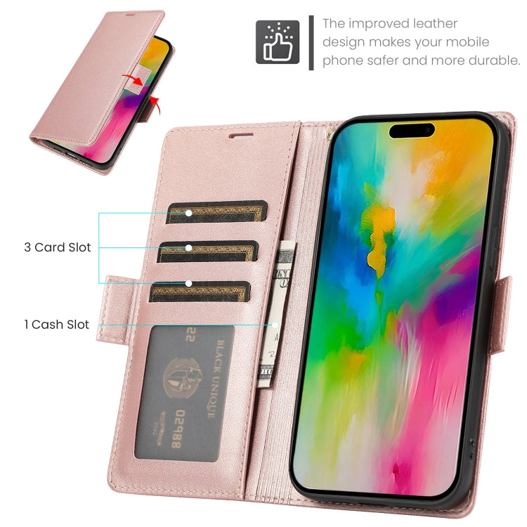 For iPhone 11 Pro Max Side Buckle RFID Anti-theft Leather Phone Case