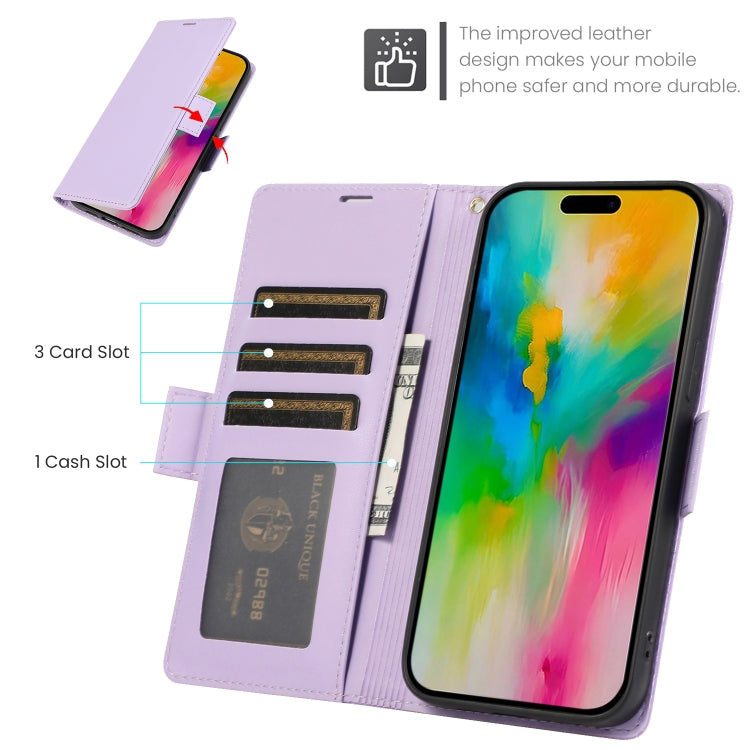 For iPhone 11 Pro Max Side Buckle RFID Anti-theft Leather Phone Case