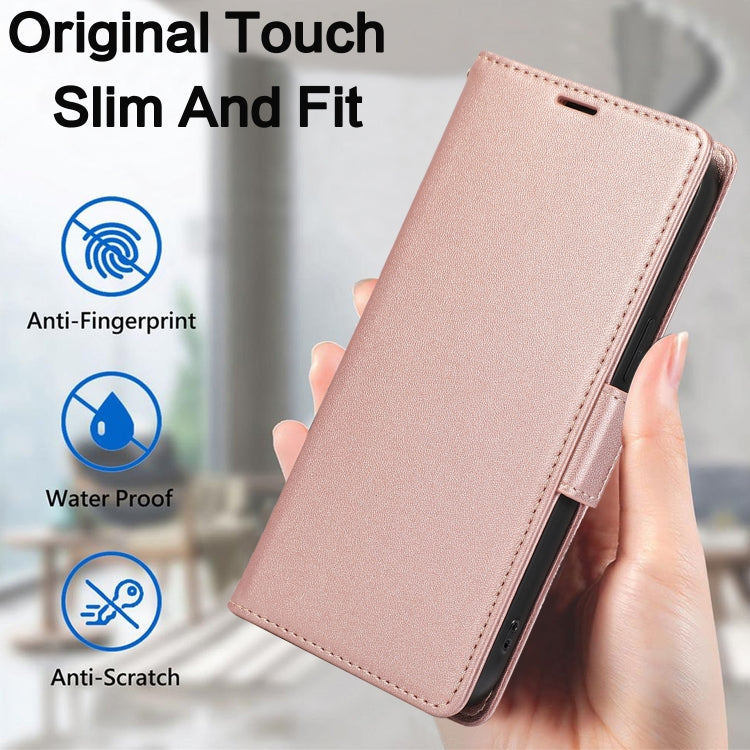 For iPhone 15 Side Buckle RFID Anti-theft Leather Phone Case