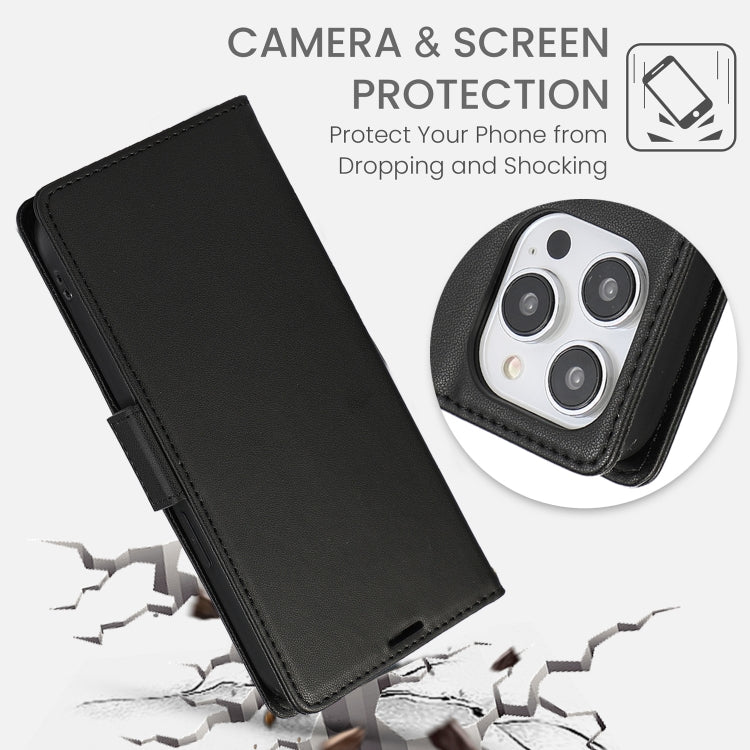 For iPhone 15 Plus Side Buckle RFID Anti-theft Leather Phone Case