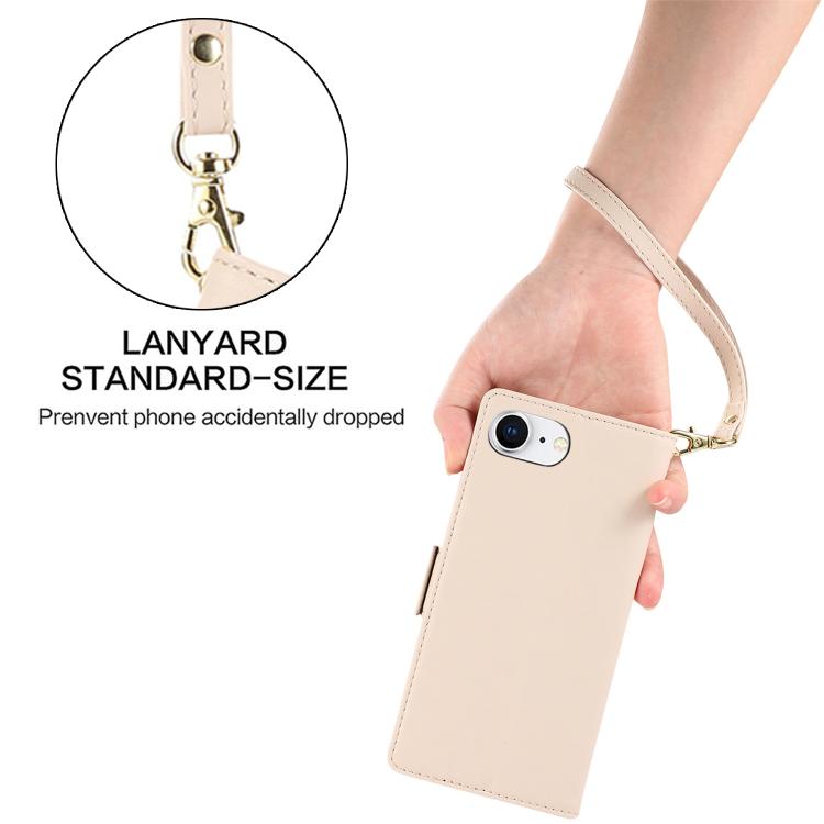 For iPhone 17e / 16e Side Buckle RFID Anti-theft Leather Phone Case